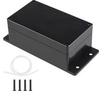 Caja de conexión para exteriores, IP65 - Caja de pared rectangular de ABS - Conector universal - Carcasa eléctrica - 158 x 90 x 60 mm - Estanca - Resistente a la intemperie.