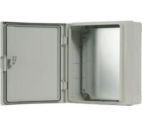 Caja de conexión para montaje en superficie, con placa de montaje, grado de protección IP65, dimensiones 410x310x170 mm
