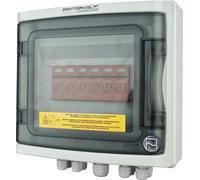 Caja de conexión solar para paneles fotovoltaicos, DC 1000V, 2 entradas (T1 y T2), para 2 cadenas de paneles, marca Doktorvolt, modelo 4463