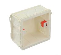 Caja de conexiones 86 cuadrada, empotrada interna, interruptor de instalación inferior para montaje en pared, caja de cableado eléctrico, casete de PVC, blanco (blanco)