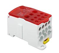 Caja de Conexiones de Bloque de Terminales, Distribución de EnergíA Universal de Línea Principal de Carril DIN de 690 V 400 A con Línea Entrante de 1x185 mm², para Gabinetes de