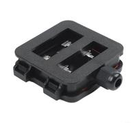Caja de conexiones de panel solar IP67, conector fotovoltaico de 30 W con terminales de tornillo, carcasa impermeable ultrafina para sistemas fotovoltaicos al aire libre, negro