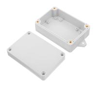 Caja de Conexiones de Plástico para Cables Eléctricos Exteriores | Resistente Intemperie, Montaje en Poste, Blanco, para Luminarias y Cableado, Instalación Rápida
