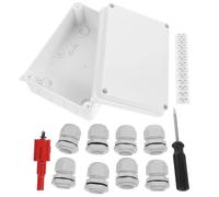 Caja de Conexiones Eléctrica Exterior Estanca ABS Blanco | Incluye Punzón y Destornillador, Sellado Excepcional, Diseño Multifuncional, para Instalación Eléctrica