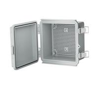 Caja de conexiones eléctricas para interiores, carcasa de plástico, estuche de proyecto electrónico a prueba de polvo, caja eléctrica impermeable, maletín con bisagra para instrumentos electrónicos al