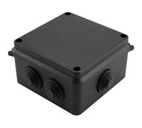 Caja de conexiones Montaje en superficie IP65 100x100x70mm 7 Aberturas Caja de conexiones Negro Caja de empalme Terminal