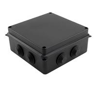 Caja de conexiones Montaje en superficie IP65 150x150x70mm 8 Aberturas Caja de conexiones Negro Caja de empalme Terminal