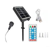 Caja de control de cadena de luz solar de alta potencia de 3,7 V/24 V, controlador de placa de circuito y carga tipo C, fibra de vidrio resistente a la intemperie para iluminación exterior, kit de
