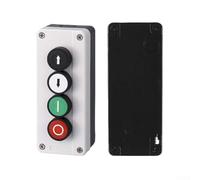 Caja de control de interruptor de botón IP65 22mm Start Stop ABS Enclosure M20 Cableado para obra de construcción Taller de cemento (C)