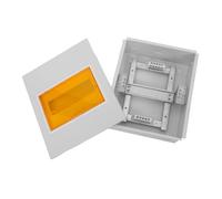 Caja de Distribución de 8 Vías con Ventana Transparente, Montaje en Pared | Envolvente Din de PC E Hierro, Protección y Lectura de Estado, para Cableado y Mantenimiento