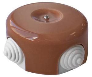 Caja de distribución de superficie de madera, 2902030-M, ideal para instalaciones eléctricas y organizador de cables.