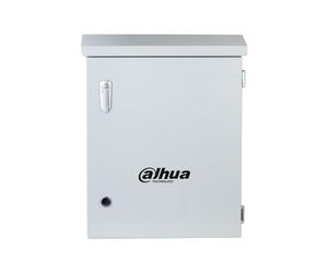 Caja de distribución eléctrica exterior Dahua con protección IP54 y montaje en poste