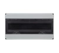 Caja de Distribución Empotrable Ventana Transparente Ip35, 18 Vías | Protección, Riel Din Estándar de 35mm, Carcasa ABS Pc, Uso para Equipos de Alta Potencia