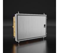Caja de distribución IP65, 12 módulos, acero inoxidable, modelo QZERO, marca Marlanvil, referencia 0050