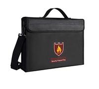 Caja de Documentos Ignífuga Bolsa de documento Fireproof Bag Bags impermeable dinero con bolsas for correa hombro