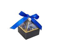 Caja de dulces papel bronceado con cinta, embalaje Chocolate for bodas, suministros for eventos y fiestas, torre, 25/50 Uds(Color1 With Gem,50pcs)