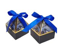 Caja de dulces papel bronceado con cinta, embalaje Chocolate for bodas, suministros for eventos y fiestas, torre, 25/50 Uds(Color10-2,25pcs)