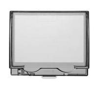 Caja de Enchufe Tipo 86 Doble Cierre y Adhesivo Negro | Baño y Jardín, Sellado Hermético y Superficie Lisa, Plástico, Instalación sin Taladro