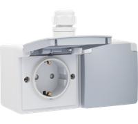 Caja De Enchufes De Pared Niko New Hydro (WCD Switchgear) - 700-37848