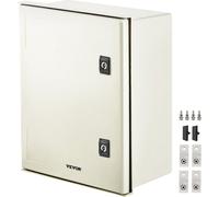 Caja de fibra de vidrio NEMA, de 16 x 12 x 8 pulgadas. Caja eléctrica de fibra de vidrio NEMA 4X, con protección IP66 contra el agua y el polvo. Caja de conexión eléctrica para uso en exteriores e int