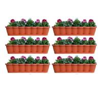 Caja De Flores 40,60 O 80Cm Maceta De Balcón Con Plato