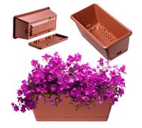 Caja de flores KADAX, 40 cm, terracota