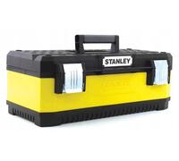Caja de herramientas Black & Decker, 49,7 x 29,3 x 22,2 cm, de metal y plástico, con asa para transporte, capacidad para más de 3/4 de su longitud. Marca: Stanley - Modelo: 1-95-612