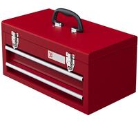 Caja de herramientas - Caja de almacenamiento - Maletín de herramientas - Caja para taller - Maletín - Rojo - Compacto, 46x24x22 cm