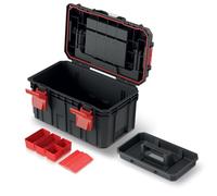 Kistenberg Caja de herramientas con portaherramientas y divisores, mango ergonómico 45×28×26,4 cm