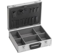 Caja de herramientas de lectura con parte trasera reforzada y compartimentos flexibles, de 395 x 300 x 130 mm