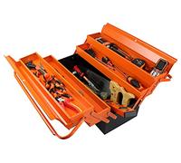 Caja de herramientas de metal, 53 cm, capacidad 31 kg