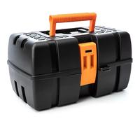 Caja de Herramientas Grande con 3 Cajones Desplegables - Organizador Multiusos para Bricolaje, Hogar y Pesca - Compartimentos para Tornillos y Accesorios - Plástico Resistente a Impactos - 36 x 20 x