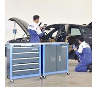 Caja de herramientas - Maletín de herramientas - Armario de taller - Carro de herramientas - Estantería de almacenamiento - Metal