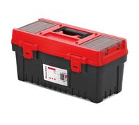 Caja de herramientas, maletín de herramientas, caja de almacenamiento, organizador de herramientas, color rojo, dimensiones: 548 x 274 x 286 mm