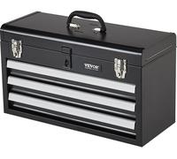 Caja de herramientas, maletín de herramientas, caja de herramientas con 3 cajones, 520x218x304 mm