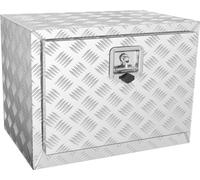 Caja de herramientas para camión VEVOR, caja para remolque, caja de almacenamiento para camioneta de 610x430x460 mm, caja de herramientas de aluminio con placas de diamante, con cerradura y llaves, ca
