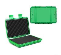 Caja de herramientas portátil con forro de esponja a prueba de golpes para cámaras e instrumentos de hardware Negro resistente Abs Storage Organizer Case 200x135x42mm (verde)