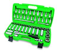 Caja de herramientas TOPTUL 1/2 pulgada 55 teilig (SL, PH, 6 caras, TORX)