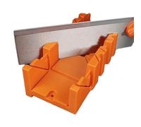 Caja de ingletes de sujeción, guía de sierra para carpintería, plantilla de corte de precisión, herramienta profesional de ABS con sierra, topes de ángulo ajustables, equipo de carpintero mejor