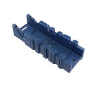 Caja de ingletes para carpintería, herramienta de corte de precisión, ángulos de 45 grados, ángulo de 90 grados, plástico ABS, azul, varios tamaños para bricolaje, construcción, marco de fotos, sierra