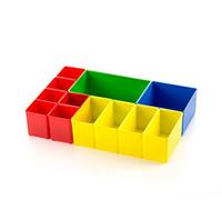 Caja de inserción, juego de complemento 1 adecuado como bandeja Bosch L-BOXX para intercambio/complemento, cajas de inserción para cajas de surtido como L-BOXX, W-BOXX, T-BOXX, ProClick Tray
