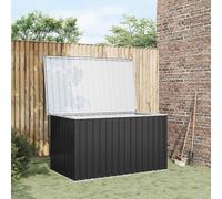Caja de jardín impermeable, tamaño XXL, de metal. Caja para cojines de jardín, caja para cojines, caja para herramientas, caja para equipos, baúl de jardín en color antracita, dimensiones: 171 x 99 x 