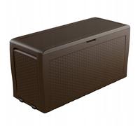 Caja de jardín Keter Samoa Rattan 270 L para jardín terraza asas integradas