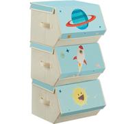 Caja de juegos azul de 38x35x25 cm para habitación infantil