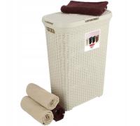 Cesta de rattan y caja para ropa - cestos y recogedor de 60L y 40L Curver
