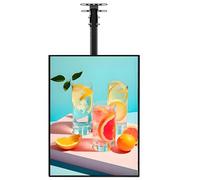 Caja de luz LED delgada con marco a presión, tablero de menús 3D, pantalla retroiluminada para restaurante, cafetería, tiendas, cartelera montada en la pared