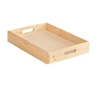 Caja de madera (L x An x Al: 30 x 40 x 7 cm, Madera de pino)