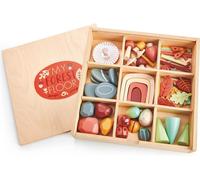 Caja de madera para juegos de Tender Leaf, diseño "Suelo del bosque" - juguete Montessori creativo para niños