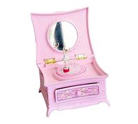 Caja de música Creativa, Caja De Música Vintage Antigua, Joyero Musical De Bailarina, Manualidades Decorativas Para El Hogar Para Cumpleaños Y Navidad Vintage decoración de Mesa de Regalo(Color:Rosa)