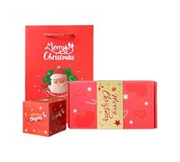 Caja de Navidad plegable con confeti, para familiares, amigos, padres, profesores | oficina, aula, planificador